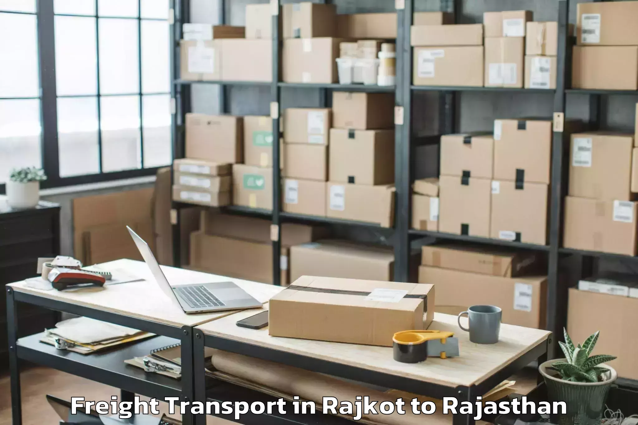 Efficient Rajkot to Vijainagar Freight Transport